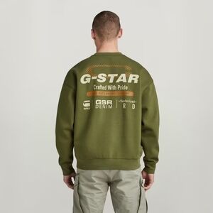 G-Star Raw Old Skool Back Graphic Loose Sweater